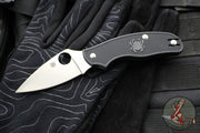 Spyderco Metropolitan Slipjoint Knife- Black FRN Handle- Satin Plain Edge C213PBK