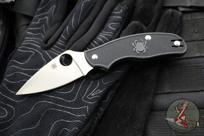 Spyderco Metropolitan Slipjoint Knife- Black FRN Handle- Satin Plain Edge C213PBK