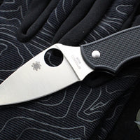 Spyderco Metropolitan Slipjoint Knife- Black FRN Handle- Satin Plain Edge C213PBK