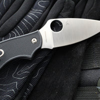 Spyderco Metropolitan Slipjoint Knife- Black FRN Handle- Satin Plain Edge C213PBK