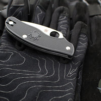 Spyderco Metropolitan Slipjoint Knife- Black FRN Handle- Satin Plain Edge C213PBK