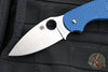 Spyderco Sage 5- Cobalt Blue FRN Handle- Satin finished CPM-SPY27 Steel Blade C123PCBL