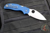 Spyderco Sage 5- Cobalt Blue FRN Handle- Satin finished CPM-SPY27 Steel Blade C123PCBL