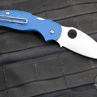 Spyderco Sage 5- Cobalt Blue FRN Handle- Satin finished CPM-SPY27 Steel Blade C123PCBL