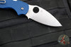 Spyderco Sage 5- Cobalt Blue FRN Handle- Satin finished CPM-SPY27 Steel Blade C123PCBL