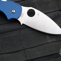 Spyderco Sage 5- Cobalt Blue FRN Handle- Satin finished CPM-SPY27 Steel Blade C123PCBL