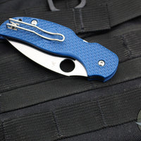 Spyderco Sage 5- Cobalt Blue FRN Handle- Satin finished CPM-SPY27 Steel Blade C123PCBL