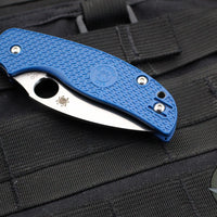 Spyderco Sage 5- Cobalt Blue FRN Handle- Satin finished CPM-SPY27 Steel Blade C123PCBL