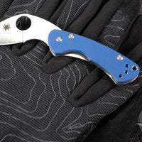 Spyderco Balance R.I.L. (Reeve Integral Lock) Folder- Cobalt Blue G-10 Handle- Satin SPY27 Steel Blade C141GPCBL