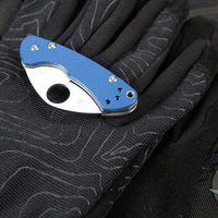 Spyderco Balance R.I.L. (Reeve Integral Lock) Folder- Cobalt Blue G-10 Handle- Satin SPY27 Steel Blade C141GPCBL