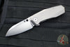 Spyderco Techno Flipper- Bead Blast Titanium Handle- Satin Flat Ground Sheepsfoot Knife C158TIP3