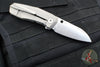 Spyderco Techno Flipper- Bead Blast Titanium Handle- Satin Flat Ground Sheepsfoot Knife C158TIP3