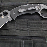 Spyderco Karahawk Karambit Folder with Emerson Wave Opener Black Blade and Handle C170GBBKP