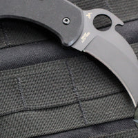 Spyderco Karahawk Karambit Folder with Emerson Wave Opener Black Blade and Handle C170GBBKP