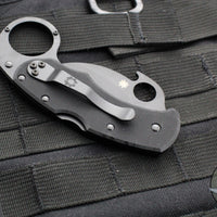 Spyderco Karahawk Karambit Folder with Emerson Wave Opener Black Blade and Handle C170GBBKP