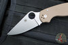 Spyderco Para 3 Folder- Brown G-10 Handle- Stonewash CPM 15V Steel C223GPBN15V