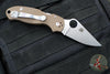 Spyderco Para 3 Folder- Brown G-10 Handle- Stonewash CPM 15V Steel C223GPBN15V