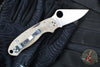 Spyderco Para 3 Folder- Brown Canvas Micarta Handle- Satin CPM CRU-WEAR Blade C223MPCW