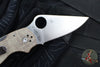 Spyderco Para 3 Folder- Brown Canvas Micarta Handle- Satin CPM CRU-WEAR Blade C223MPCW