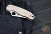 Spyderco Para 3 Folder- Brown Canvas Micarta Handle- Satin CPM CRU-WEAR Blade C223MPCW