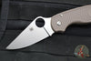 Spyderco Para 3 Folder- Lightweight- Brown FRN- Satin CPM-15V Plain Edge C223PBN15V