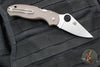 Spyderco Para 3 Folder- Lightweight- Brown FRN- Satin CPM-15V Plain Edge C223PBN15V