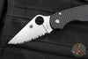 Spyderco Para 3 Lightweight Folder- Black FRN Handle- Satin Serrated Edge C223SBK