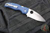 Spyderco Shaman- Cobalt Blue G-10 Handle- Satin Saber Ground SPY27 Steel Blade- Compression Lock Knife C229GPCBL