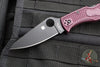 Spyderco Endela Lockback Folder- Sprint Run- Burgundy FRN Handle- Black CTS-PD#1 Blade C243BGBKP