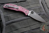 Spyderco Endela Lockback Folder- Sprint Run- Burgundy FRN Handle- Black CTS-PD#1 Blade C243BGBKP