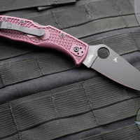 Spyderco Endela Lockback Folder- Sprint Run- Burgundy FRN Handle- Black CTS-PD#1 Blade C243BGBKP