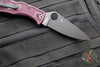 Spyderco Endela Lockback Folder- Sprint Run- Burgundy FRN Handle- Black CTS-PD#1 Blade C243BGBKP