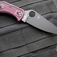 Spyderco Endela Lockback Folder- Sprint Run- Burgundy FRN Handle- Black CTS-PD#1 Blade C243BGBKP