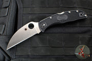 Spyderco Endela Folder Black FRN Handle Satin Wharncliffe Flat Ground Blade C243FPWCBK