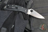 Spyderco Endela Lockback Folder- Black Handle- Satin Flat Ground Blade C243PBK