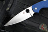 Spyderco Native Chief Folding Knife- Cobalt Blue G-10 Handle- SPY27 Steel Drop Point Satin Blade C244GPCBL