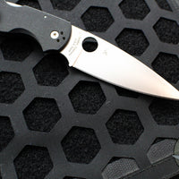 Spyderco Native Chief Folding Knife Black Handle Drop Point Satin Blade C244GP