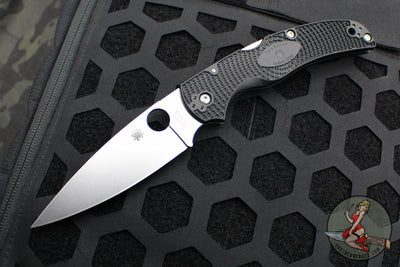 Spyderco Native Chief Folding Knife- Black FRN Handle- Satin Blade C244PBK
