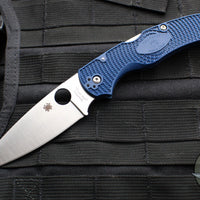 Spyderco Native Chief Folding Knife- Cobalt Blue FRN Handle- Satin CPM SPY27 Steel Blade C244PCBL