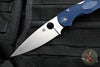 Spyderco Native Chief Folding Knife- Cobalt Blue FRN Handle- Satin CPM SPY27 Steel Blade C244PCBL