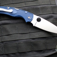 Spyderco Native Chief Folding Knife- Cobalt Blue FRN Handle- Satin CPM SPY27 Steel Blade C244PCBL