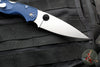 Spyderco Native Chief Folding Knife- Cobalt Blue FRN Handle- Satin CPM SPY27 Steel Blade C244PCBL