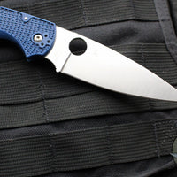 Spyderco Native Chief Folding Knife- Cobalt Blue FRN Handle- Satin CPM SPY27 Steel Blade C244PCBL