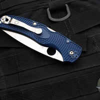 Spyderco Native Chief Folding Knife- Cobalt Blue FRN Handle- Satin CPM SPY27 Steel Blade C244PCBL