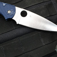 Spyderco Native Chief Folding Knife- Dark Blue FRN Handle- Satin Blade C244PDBL