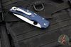 Spyderco Native Chief Folding Knife- Dark Blue FRN Handle- Satin Blade C244PDBL