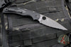 Spyderco Native Chief Folding Knife- Black FRN Handle- Black Full Serrated Blade C244SBBK