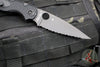 Spyderco Native Chief Folding Knife- Black FRN Handle- Black Full Serrated Blade C244SBBK