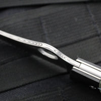 Spyderco SpyOpera- Carbon Fiber Handle- Damasteel Flat Ground Knife C255CFPD