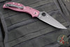 Spyderco Stretch 2 XL Lockback Knife- Burgundy FRN Handle- Black Flat Ground Blade C258BGBKP